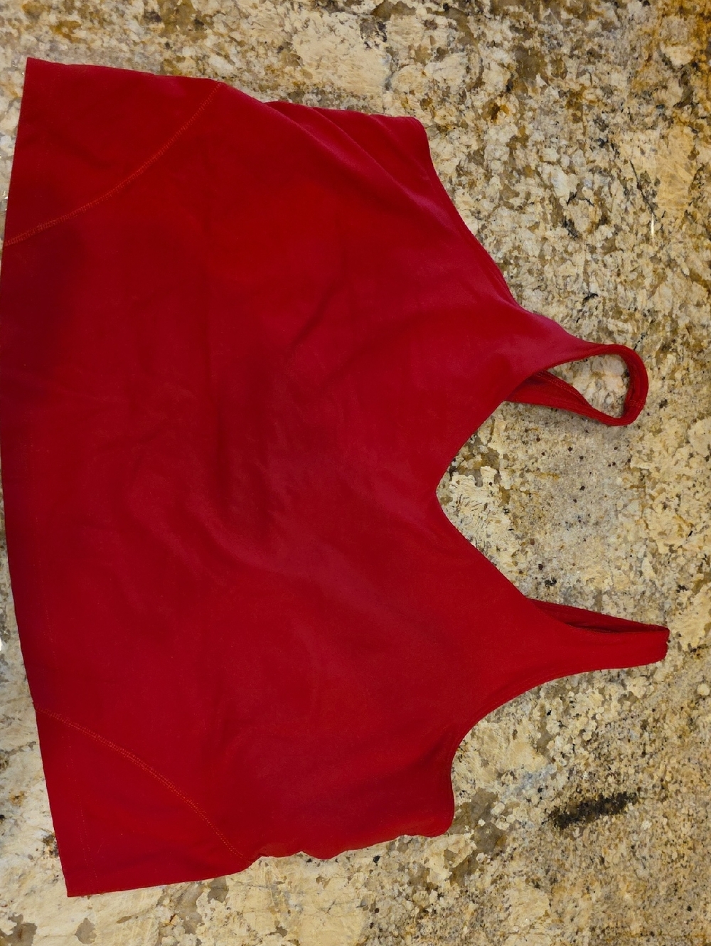 lululemon athletica Red Crop Align V Neck Tank